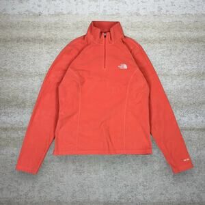 Vintage Y2K The North Face Jacket Womens M Salmon Pink Fleece Light Weight